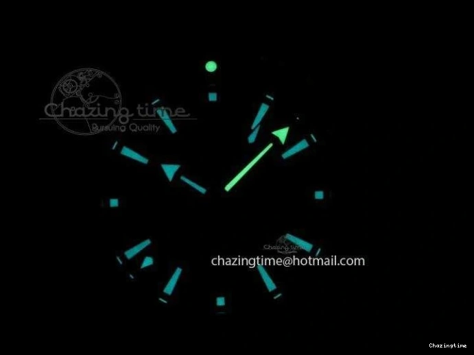 1221 Efficient Planet Ocean GMT 43.5mm RG V6F 1:1 Best Edition Black Dial On RG Bracelet A 8182